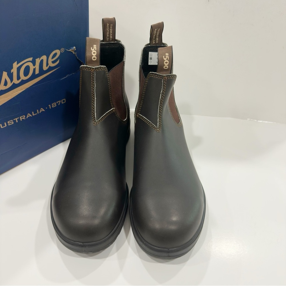 Blundstone 500 Men’s Leather Ankle Chelsea Boots - Picture 3 of 8